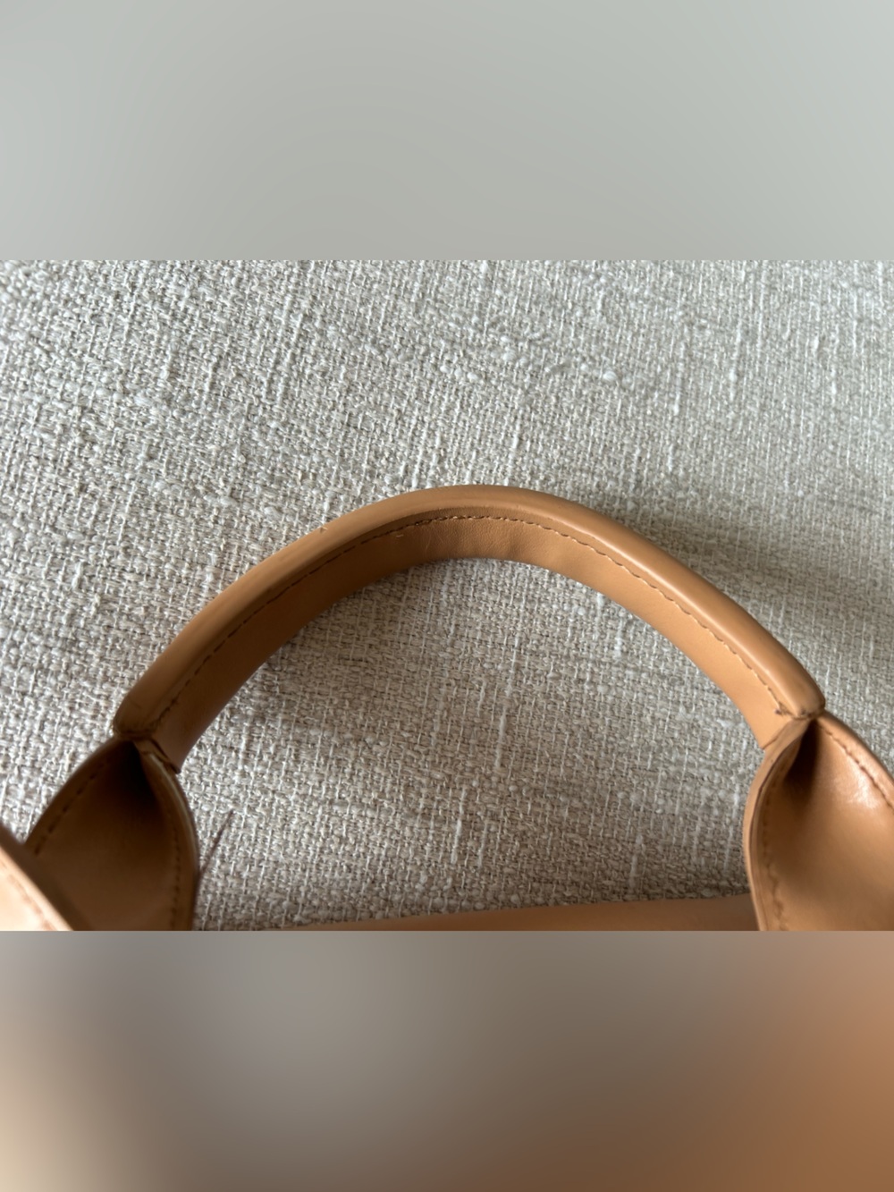 Tory Burch Neutral Canvas Backpack with Tan Leather Trim - Picture 7 of 11